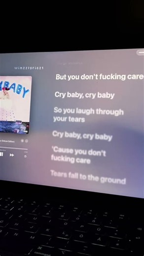 Cry Baby • #applemusic #music #lyrics #songlyrics #foryou #viral ‪@WinzzLyricz1‬