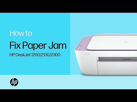 Fixing a Paper Jam on the HP DeskJet 1200, 2130, and 2300 All-in-One Printer Series | HP Printers