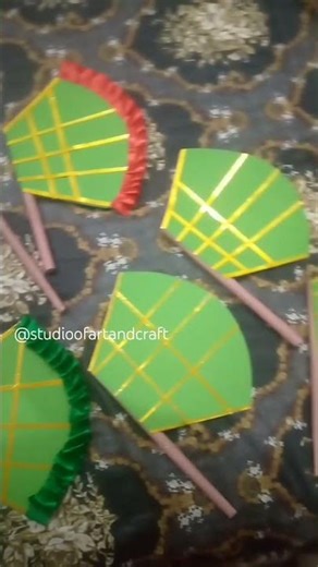 DIY Handmade Fans #diy #tutorial #art #viral #handmade #howto #youtubeshorts #trending #handfan