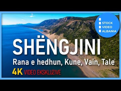 SHËNGJINI - Rana e hedhun, Kune, Vain, Tale - plazhi, lagunat, porti - #albania #4k #beach #travel