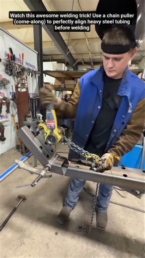 Chain Puller Alignment Welding Hack