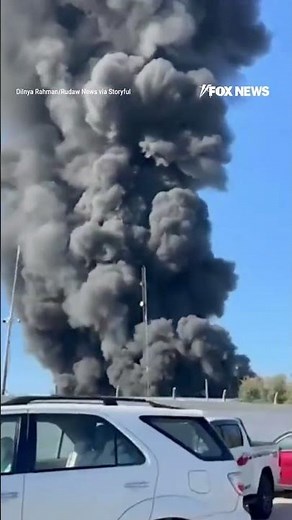 NEW: Massive fire erupts at an oil facility in Iraq after reported drone strikes