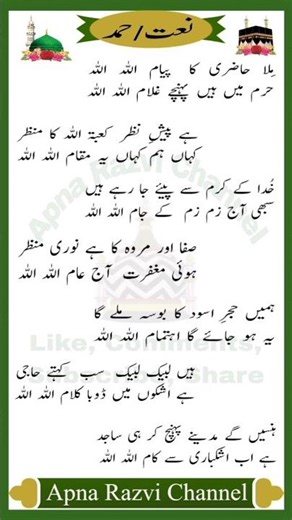 Mila Haziri Ka Pyam Allah Allah #naat #hamd #viral #viralnaat #shorts #shortvideo #trending #short