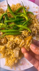 I see you eating biryani for the chili.