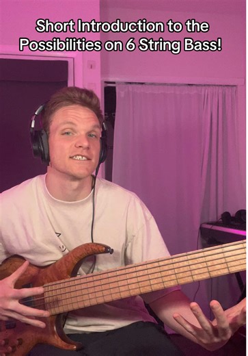 6 String Bass Demo! #bassplayer #bassplayersoftiktok #basslesson #bassguitar #bassist