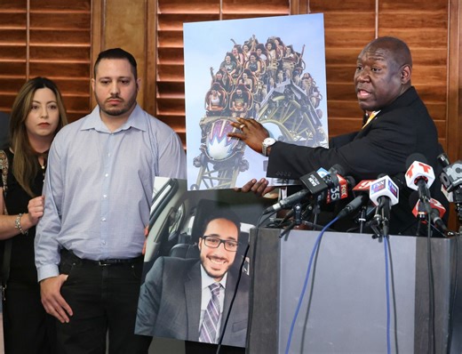 Universal put ‘profits over people’ by reopening roller coaster where man died, family says