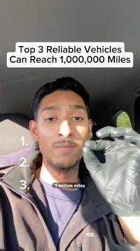 Top 3 reliable cars that can reach 1,000,000 miles. #reliablecars