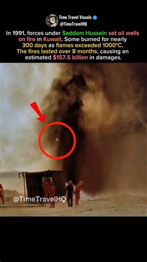 Kuwait Oil Fires 1991 The $157 Billion Disaster That Darkened the Sky #shorts