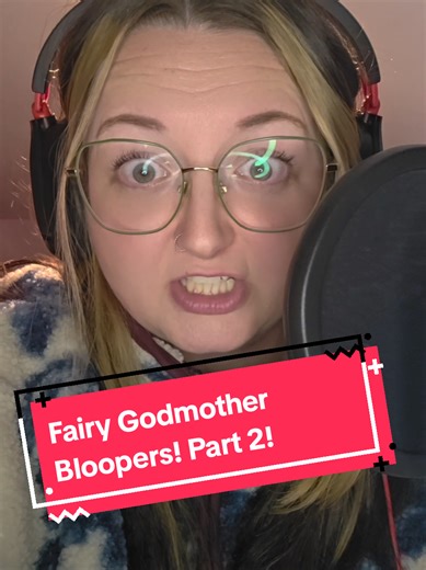 Part 2 of my Fairy Godmother bloopers 😂😂 Can't cope with myself 🙃 #bloopers #outtakes #voiceactor #voiceacting #shrek