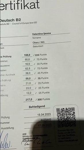 Deutschprüfung Telc B2 mit erfolg bestanden. #Zertifikat #telcb2