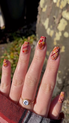 Thanksgiving Criss-Cross Nail Art Tutorial | Part 1