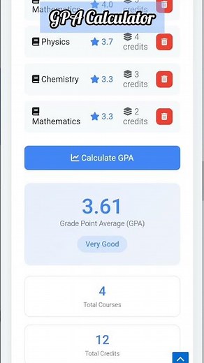 Best Free GPA Calculator for Students (2026) 🔥