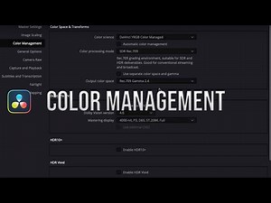 DaVinci Resolve 18 COLOR - Conforming XML Timeline / Color Management (Lesson 4)