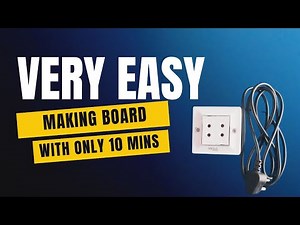 2 Pin Dual Socket Extension Box | 2M Modular Extension Board Making | DIY 2-Pin Power Box