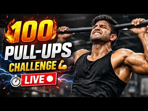 100 Pull-Ups Challenge LIVE 🔴 | Extreme Bodyweight Test 💪