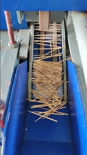 Bamboo Toothpick sharpening machine. toothpick making machine #toothpick #bamboomachine
