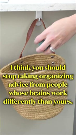 Because organizing isn't a one size fits all solution 🚫
