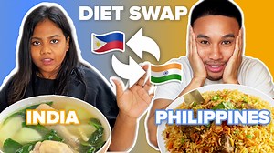 We got another food swap video! This time we have our guest Abinaya from BuzzFeed India swapping diets with Godfrey! Let's see how they get on! | BuzzFeed India