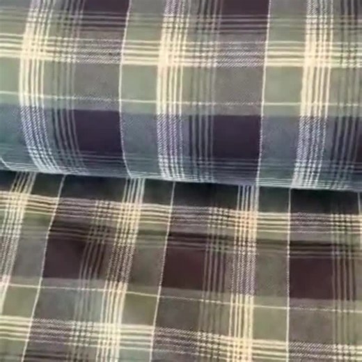 Black and Green Plaid Flannel Fabric: 100% Cotton, Last Piece - Etsy