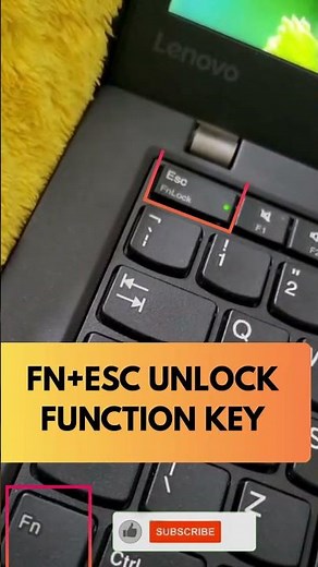 How to Lock & Unlock Function Key in Lenovo ThinkPad Laptop | Easy Method #shorts #youtubeshorts