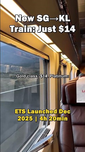 New SG→KL Train: Just $14 | Travel Smarter