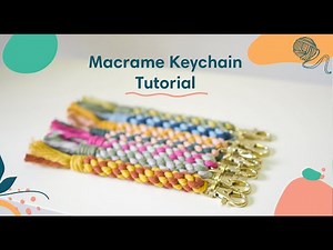 TUTORIAL 〰 Macrame Crown Knot Keychain Tutorial