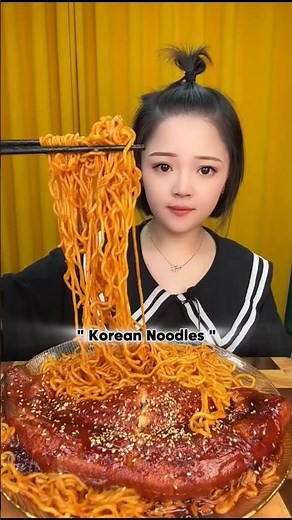 ASMR Spicy Chinese Noodles & Crispy Fried Fish 🍜🔥 | Ultimate Crunch & Slurp Sounds!