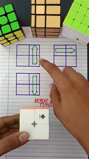 how to solve 2×2 Rubik's cube #shortvideo #viralvideo