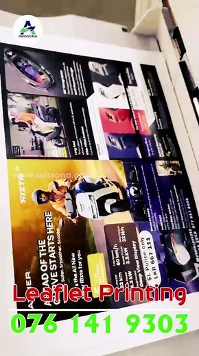 Leaflet printing
