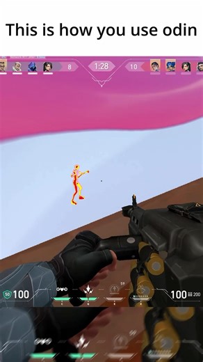 This is how you use odin to Ace | #shorts #valorant #gaming