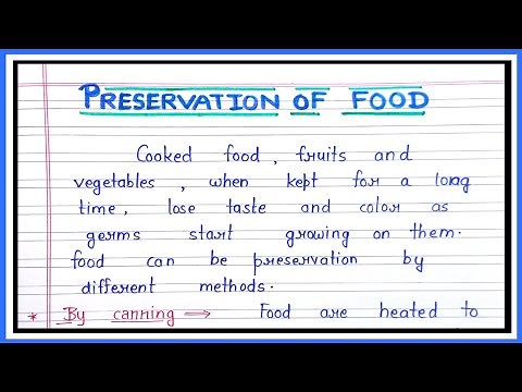 Preservation of food/food preservation/how to preserve food ||