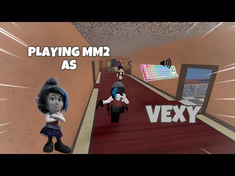 VEXY DESTROYS TEAMERS IN MM2 + GAMEPLAY (KEYBOARD ASMR)