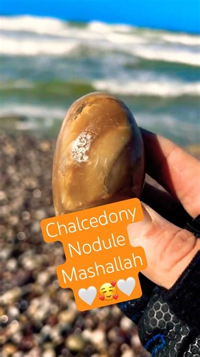 This Chalcedony verging on agate has some pretty neat structures in its depths! #agate 🇲🇦