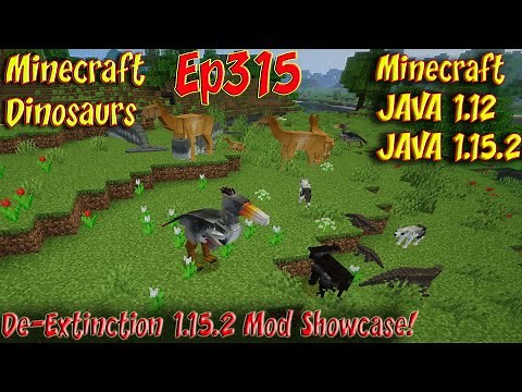 De-Extinction Mod Showcase HD 60FPS Cenozoic Creatures Minecraft Dinosaurs Ep 315