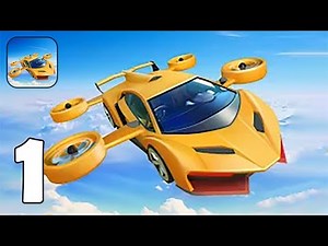 FlyCar Race Rush 3D - Part 1 Level 1-8 Race Master Fly Car - Gameplay Walkthrough(iOS, Android)