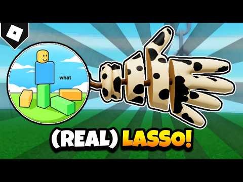 How To Get LASSO GLOVE and "Genuinely how am I still alive" BADGE in SLAP BATTLES! [ROBLOX]