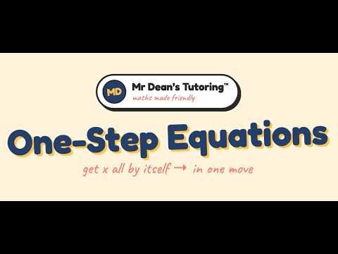 How to Solve One-Step Equations #OneStepEquations #Algebra #Year7Maths #MathsHelp