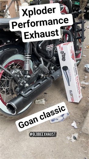 Xploder Globe Performance Exhaust For Goan Classic #globeexhaust #goanclassic350