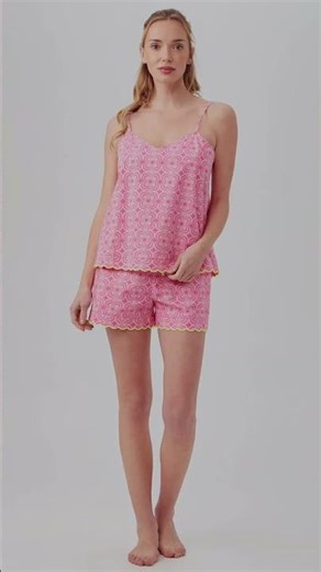 This Summer PJ Set Is So Light 😍 | Organic Cotton Cami & Shorts Pajamas #shortsfeed #shorts