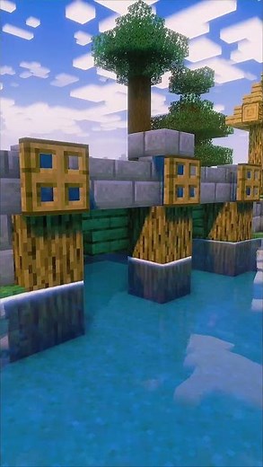 Simple Minecraft Medieval Bridge