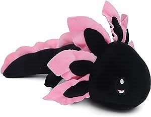Axolotl Plush Toy,Soft Cute Axolotl Stuffed Animal Salamander Axolotl Plush Doll Gifts for Boys Girls (Black)
