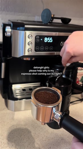 Troubleshooting Light Espresso Shots with De'Longhi