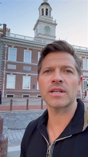 The Declaration of Independence and the US Constitution were both signed in this building. It’s telling that Trump’s shutdown has Independence Hall closed and the Liberty Bell locked away. #democracy #liberty #freedom | Misha Collins