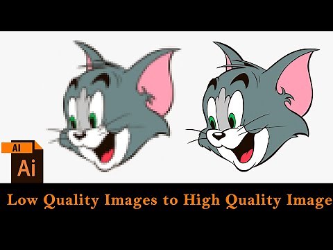 Convert Low Quality Photo to High Quality photo | HD Graphics | Adobe Illustrator