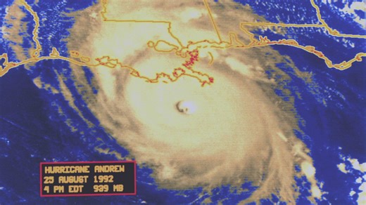 Today marks 33 years since Hurricane Andrew made landfall in Louisiana. It originally made landfall in Florida as a Category 5 storm on August 24th, 1992. | WWLTV