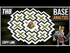 THE BEST TH8 HYBRID/TROPHY Base 2025!! COC Town Hall 8 (TH8) Hybrid Base Design– Clash of Clans
