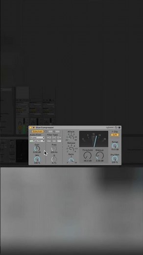 How to side chain compress in ableton live with the Glue compressor! #abletontips