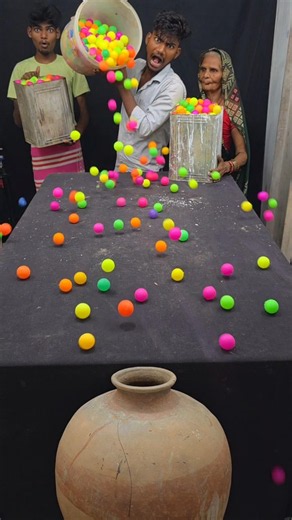 Ping Pong Ball Rolling VS Matka Challenge! 😱 Kaun Jeetega? #shorts #funny #youtubeshorts