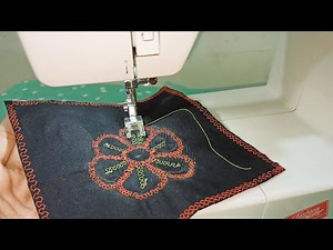 How to use open toe embroidery foot with singer decorative stitch