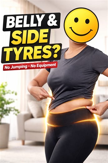 Nehafun&fitness🤸‍♂️🧘‍♀️ on Instagram: "Belly tyres and side tyres showing no matter what you wear? 😩 Jeans, tops, dresses—everything highlights the fat. If you want to reduce belly tyres and side tyres and bring your body back in shape, this workout is for you 💪🔥 👉 Don’t scroll. SAVE this reel. Because this is a: ✔ No jumping workout ✔ No equipment workout ✔ Easy home workout Do it daily, stay consistent, and slowly bring your belly and waist back in shape ✨ Save this reel 💾 and start tod